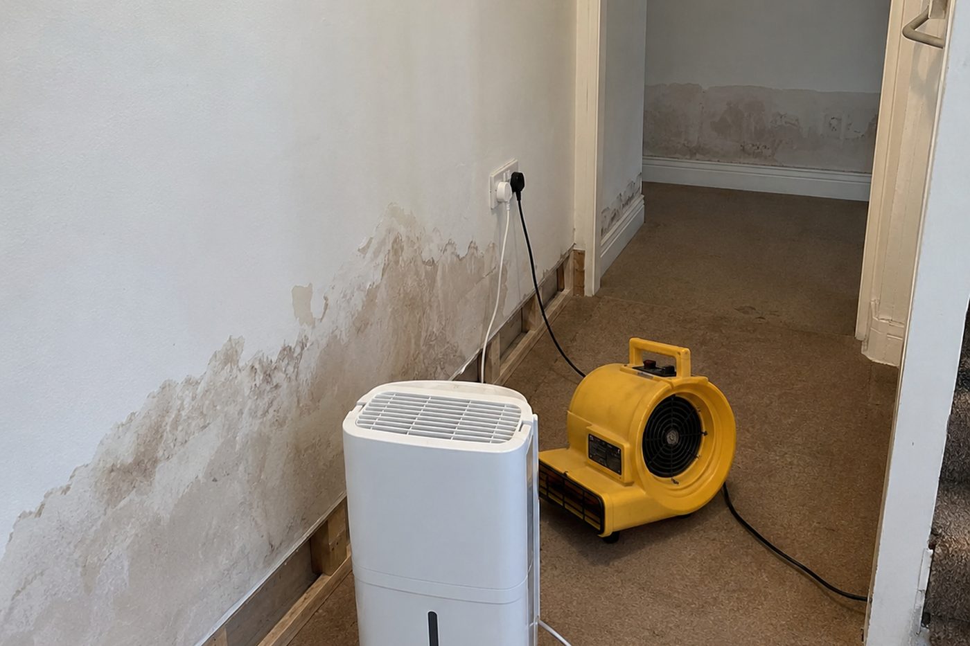 Specialised drying equipment in a Plymouth home